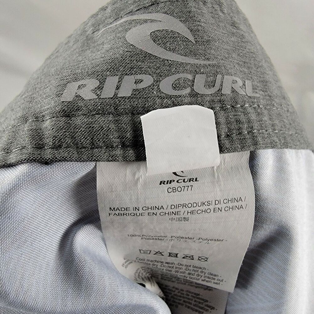 Rip Curl Shorts Mens 38 Blue Pink Swim Trunks Board Floral Leaves Polyester Surf - Picture 6 of 7